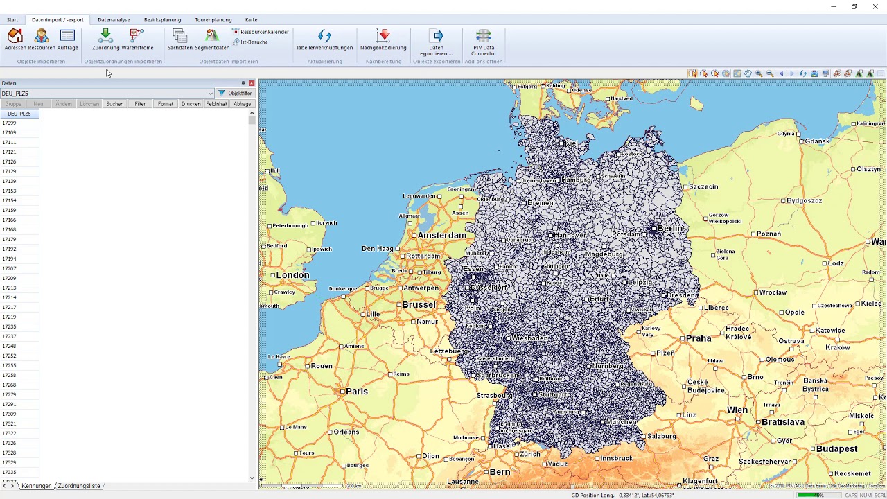 Wie optimiert man Vertriebsgebiete nach einem Kriterium in Map&Market