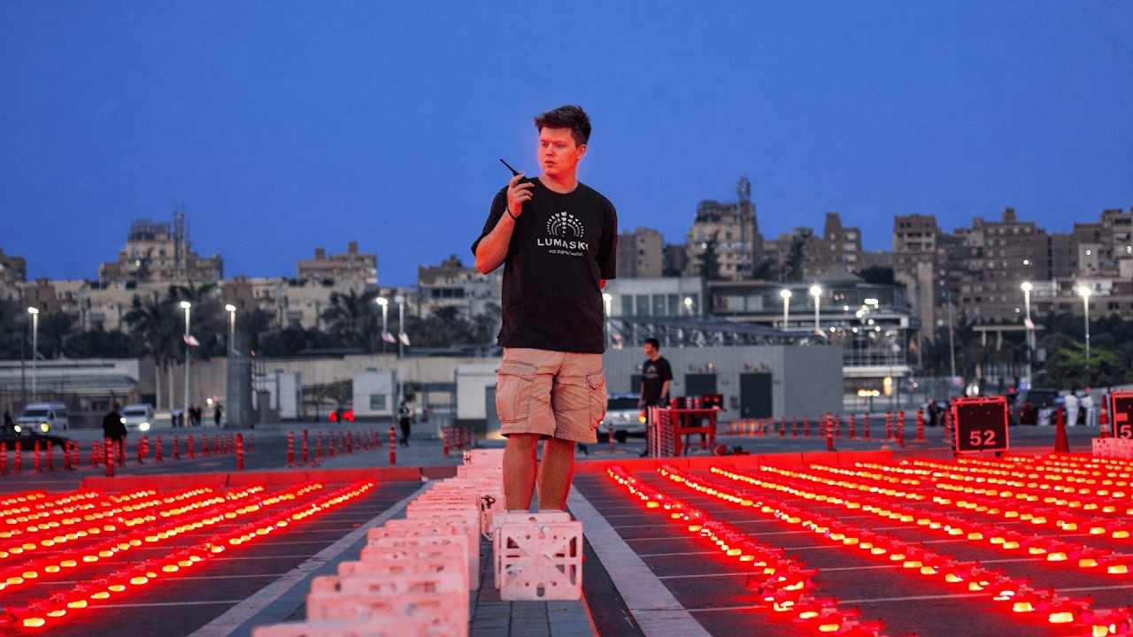 Behind The Scenes of the Grand Egyptian Museum Drone Show