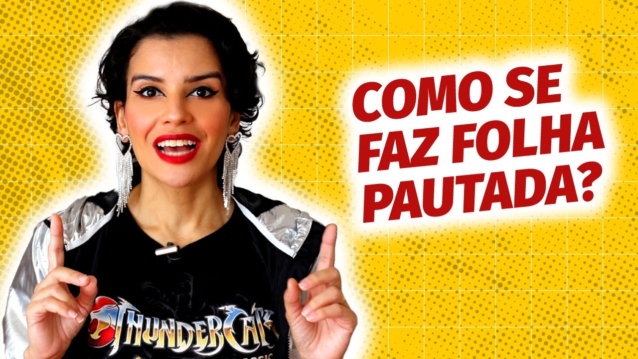 Criando folha PAUTADA, QUADRICULADA e PONTILHADA!