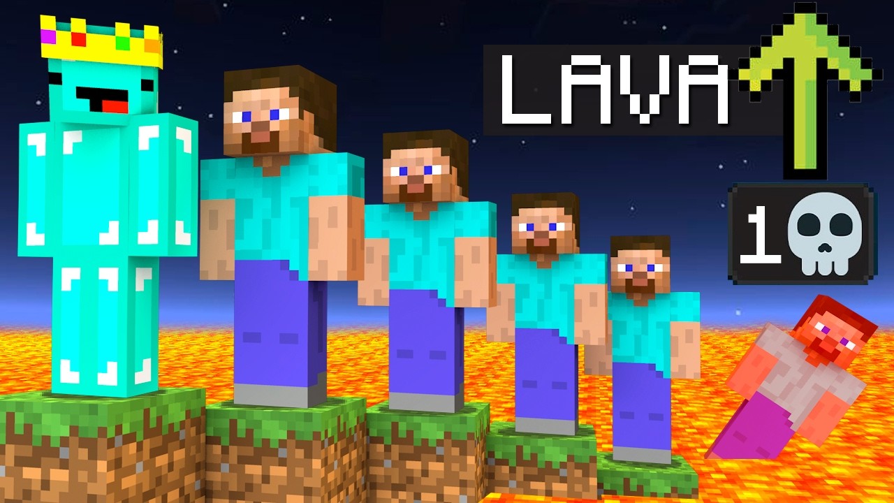 Но в Minecraft лава поднимается каждый раз, когда игрок умирает...
