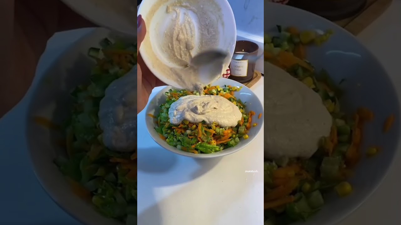 سلطة سهلة ولذيذه 😋🤍