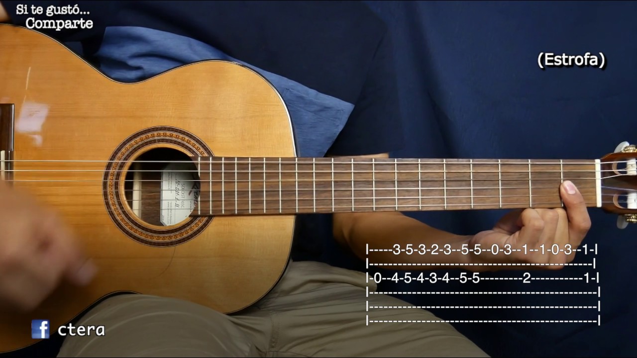 A mi Manera (My Way) - Tutorial/Como tocar en Guitarra