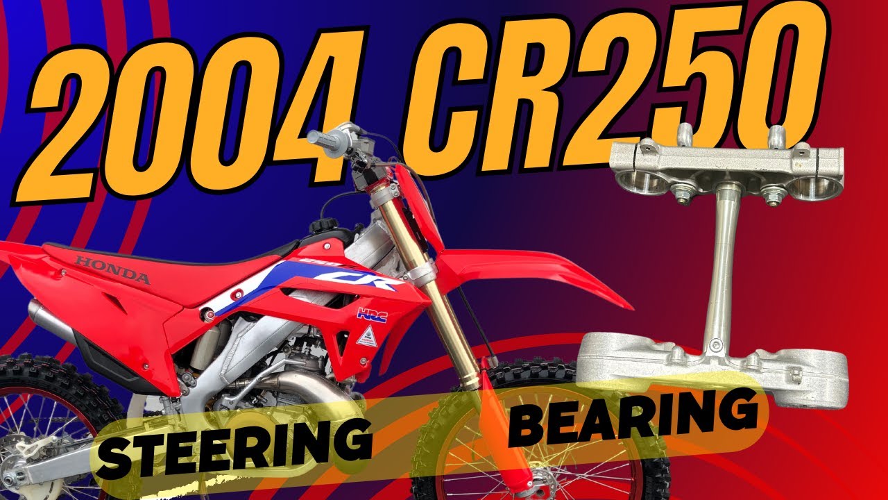 2004 Honda CR250 steering stem bearing Restoration Build