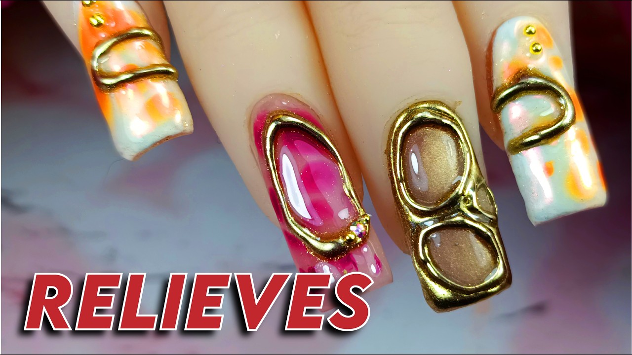 Dise&ntilde;o de u&ntilde;as con RELIEVES y BLOOMING | U&ntilde;as acr&iacute;licas