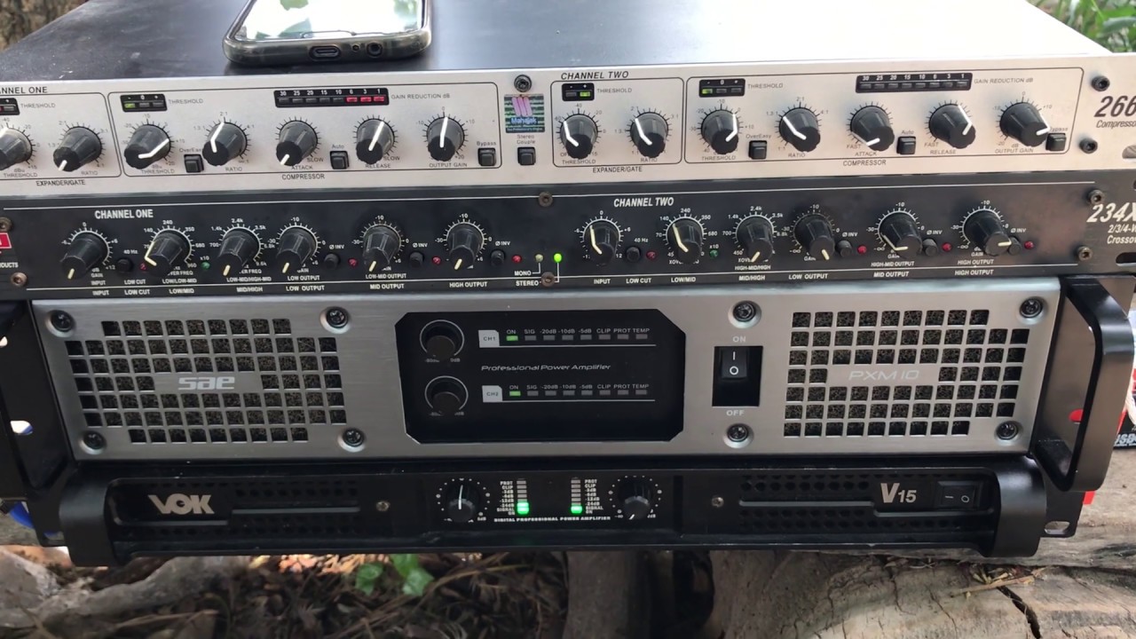 Sae pxm10 ขับเบส21”กลางทุ่งนา (ไฟไม่พอ)