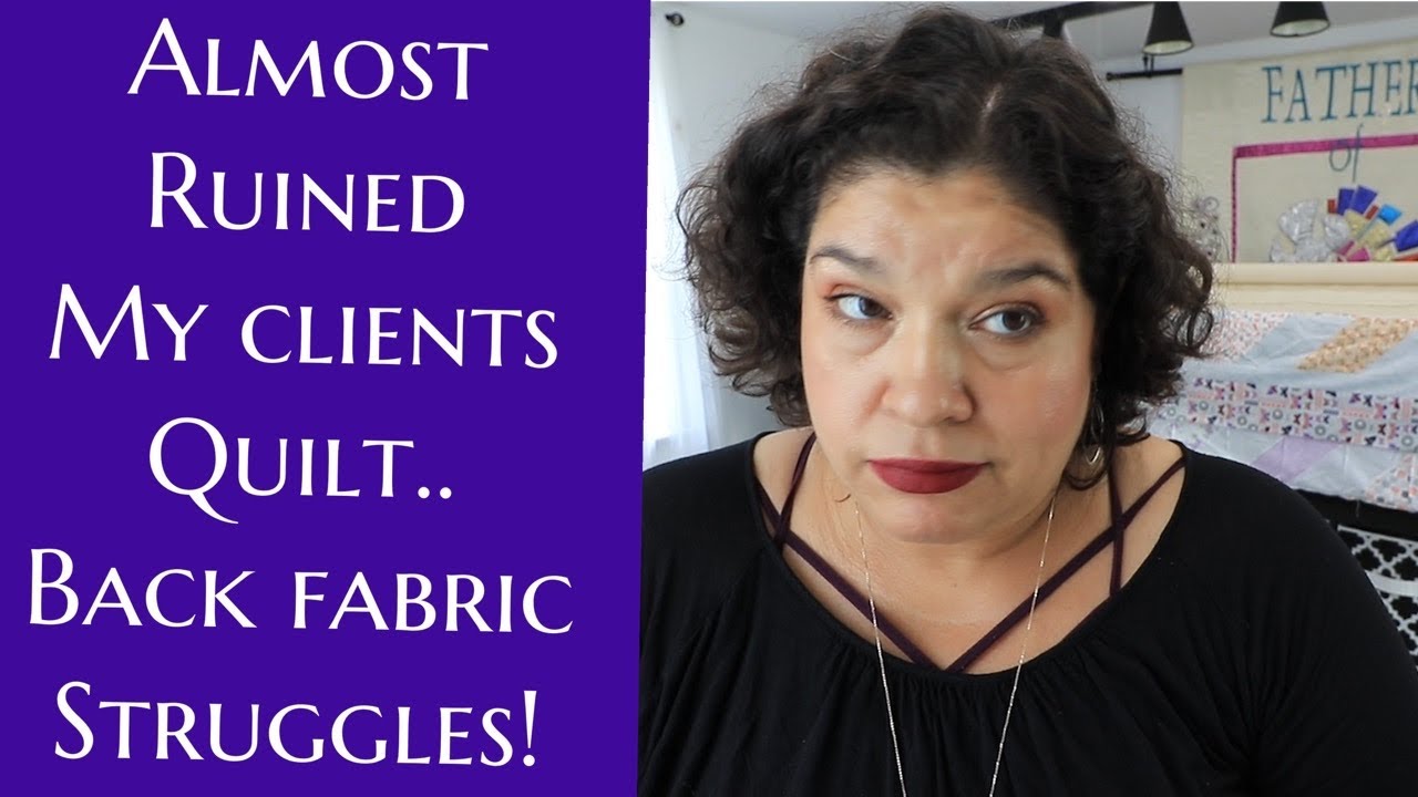 The Problems that can happen when Quilting For People//Longarm Quilting Work Day