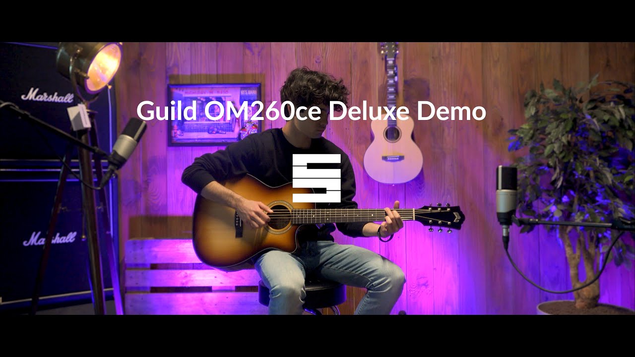 Guild OM-260CE Deluxe Burl DEMO | Muziekhuis Souman