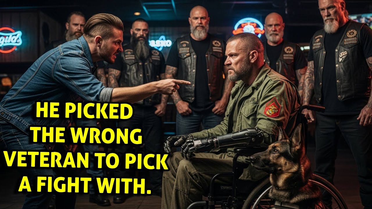 Bar Manager Kicked Out Disabled Veteran   Then Veteran Bikers at Next Table Stood Up