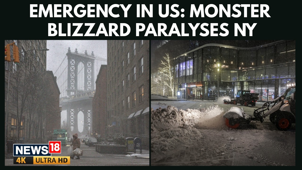 Emergency Declared Snowstorm in NYC as Northeast U.S. Grapples With Chaos | Weather News | 4K