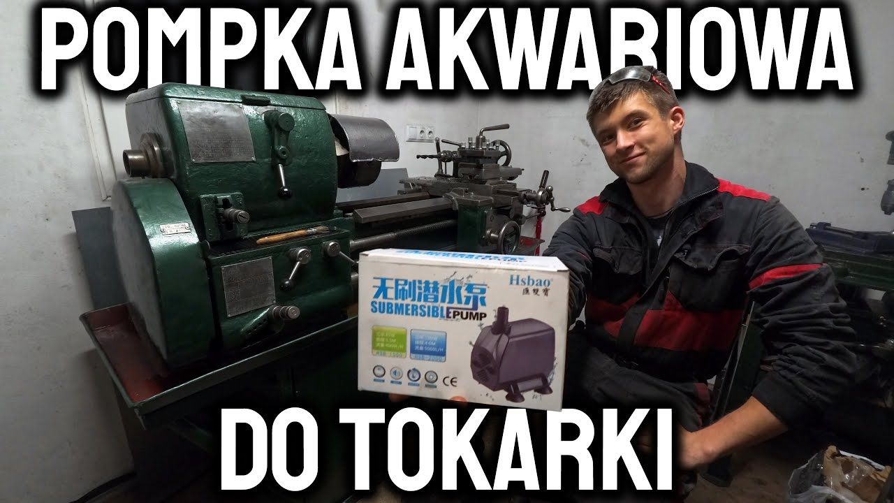 POMPKA AKWARIOWA DO TOKARKI - czyli budżetowy obieg oleju / chłodziwa - TUS 175