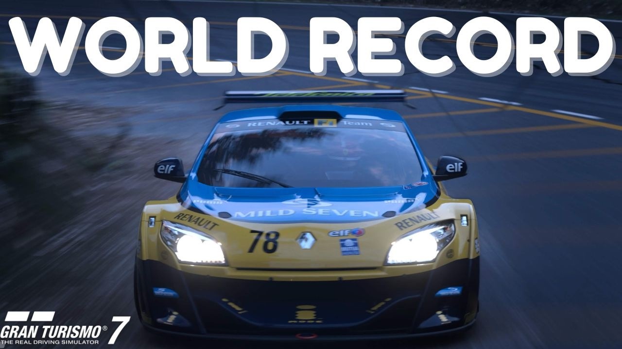 Gran Turismo 7: Provisional World Record- Gr4 Trial Mountain - Daily Race C - Megane Trophy 1:58.242