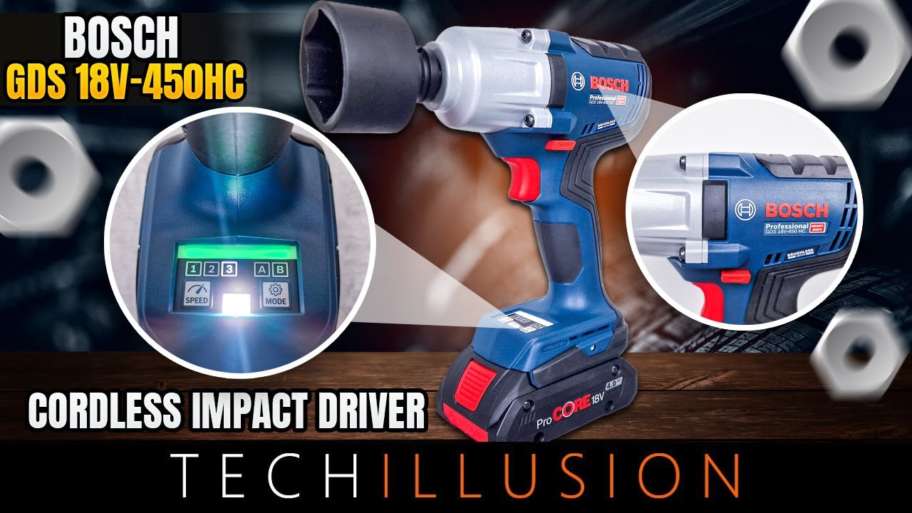 🔥 THE MIDDLE CLASS from BOSCH?! The NEW cordless impact wrench GDS 18V-450 HC!😱 - GDS 18V450 Review