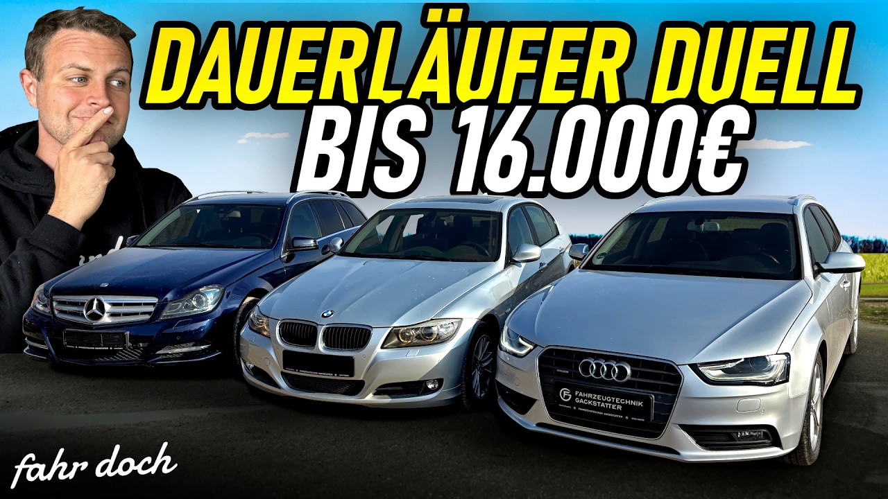 Welcher ist der BESTE Mittelklasse Gebrauchtwagen? C-Klasse vs BMW 3er vs Audi A4 | Fahr doch