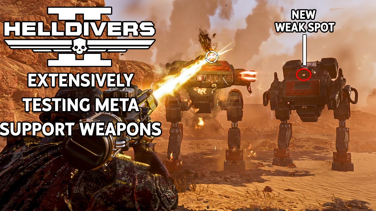Лучшее оружие поддержки против боевых страйдеров | Helldivers 2