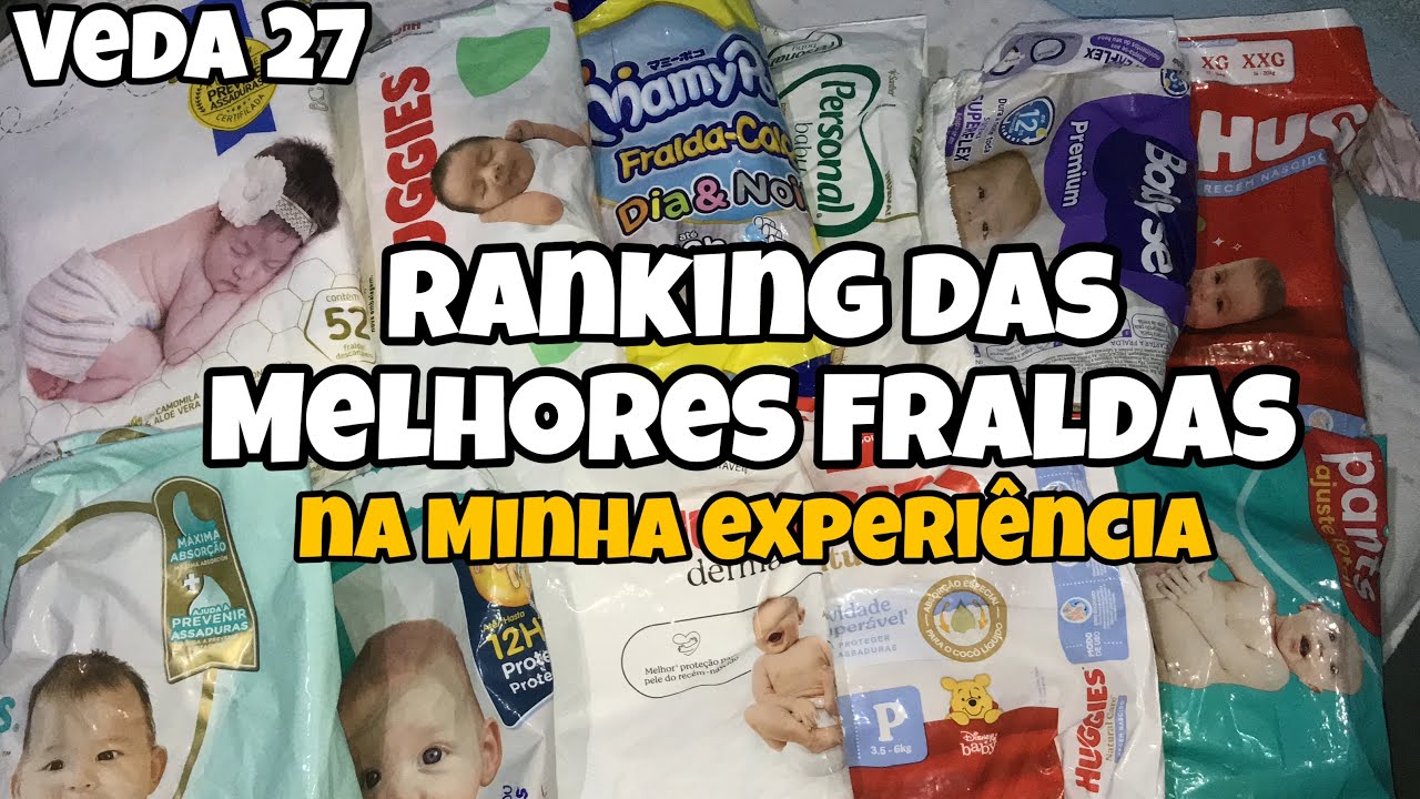 VEDA 27: RANKING DAS MELHORES FRALDAS P QUE USEI NO MEU BEBÊ 🥰 SUELEN OLIVEIRA 