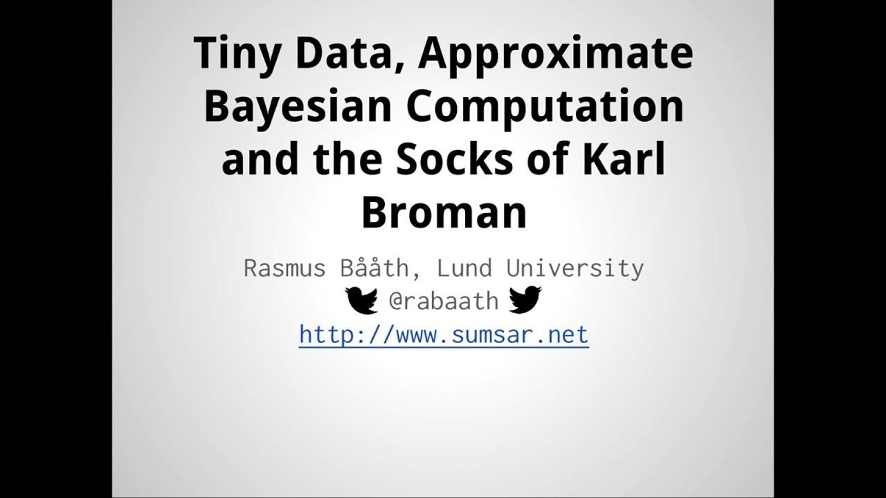 Tiny Data, Approximate Bayesian Computation and the Socks of Karl Broman
