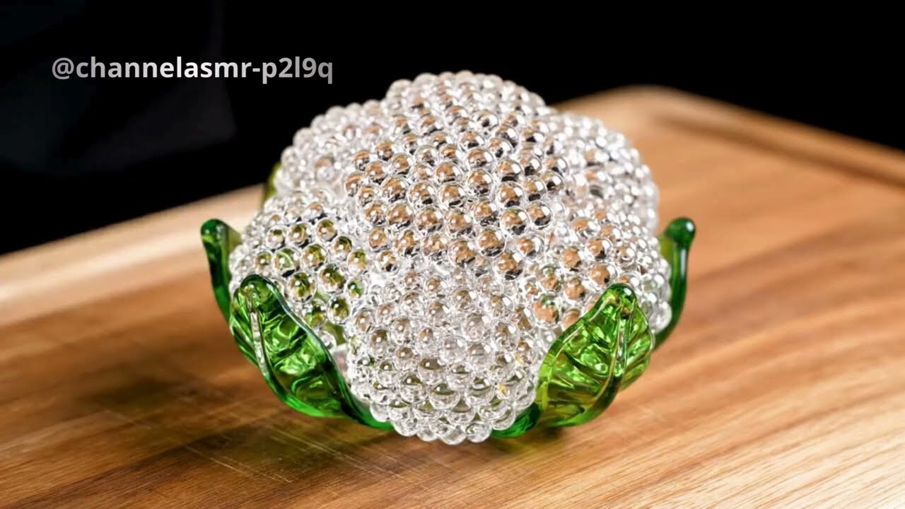 the best fruit cuts in glass you'll ever see #satisfying #glassfruit