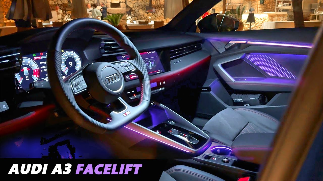 Intérieur Audi A3 Facelift éclairage d'ambiance LED Sine
