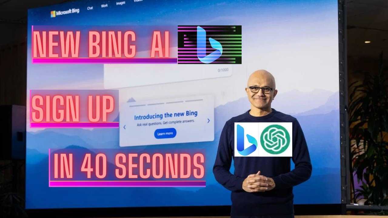 New Bing AI SIGN UP in 40 Seconds.  BING Chatbot integrate with CHATGPT.