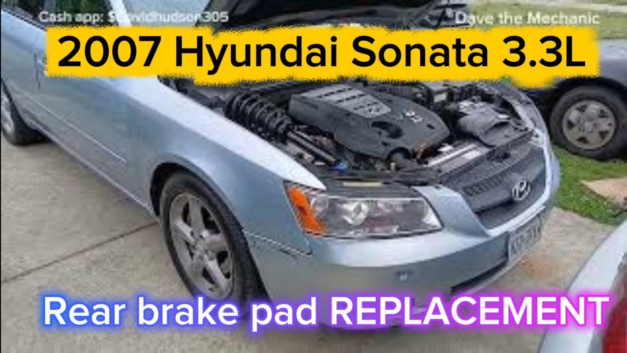 Замена задних тормозных колодок HYUNDAI SONATA 2009 г.