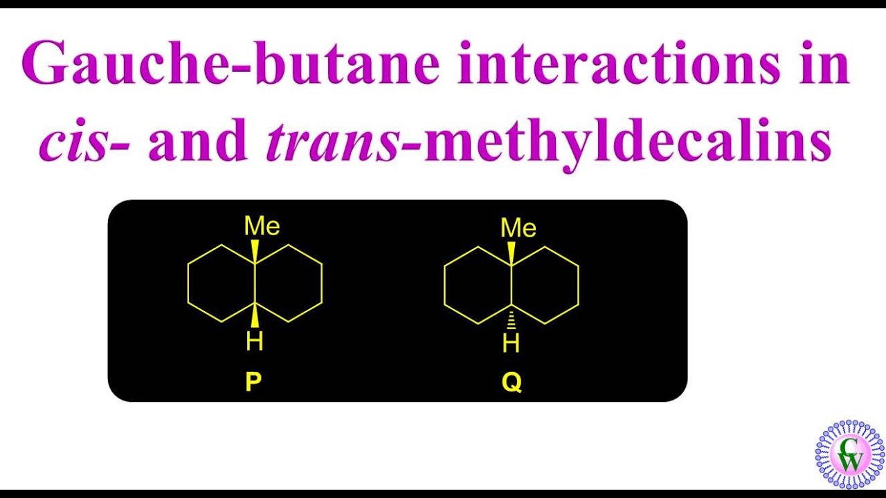 Gauche-butane interaction in cis- and trans-methyldecalins