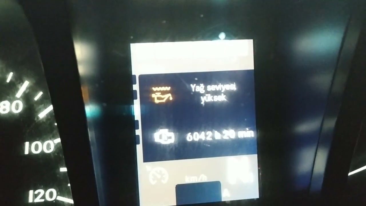 Mercedes Benz 18 42 Euro 6 Arocs ekrandan yağ kontrolü
