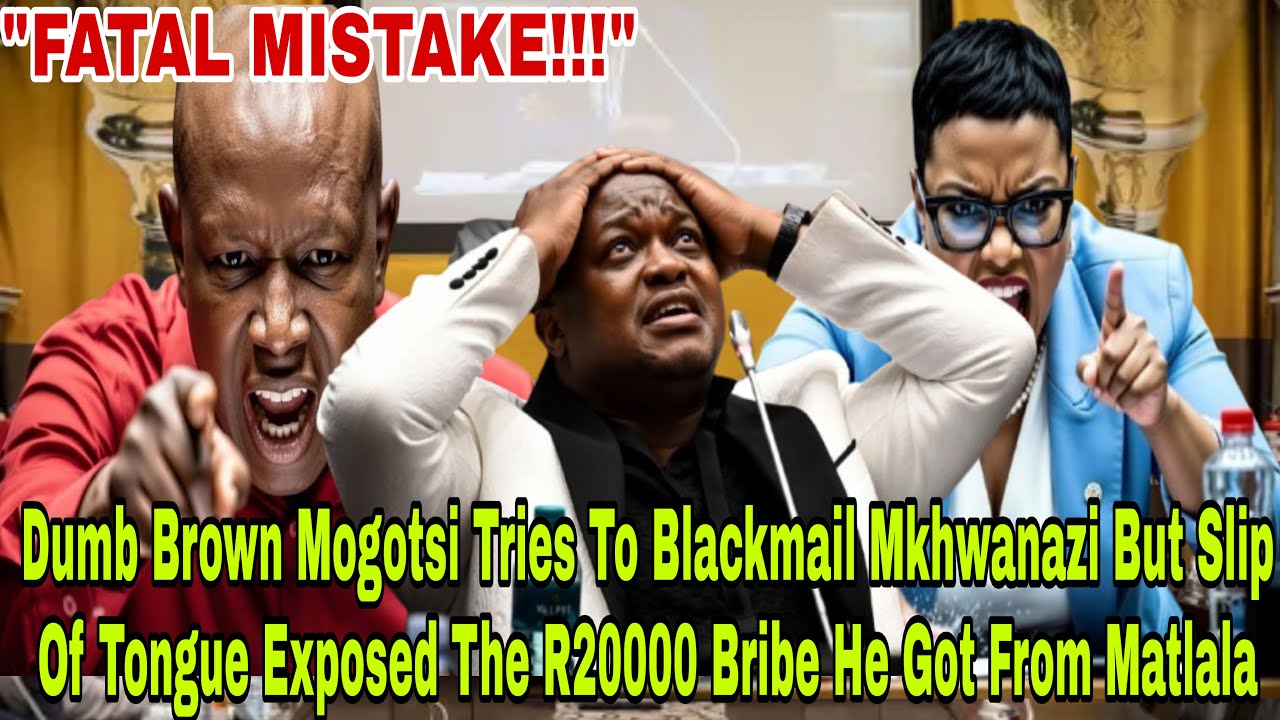 FATAL MISTAKE; Brown Mogotsi Slip Of Tongue Exposes When He Collected R20000 Bribe From Cat Matlala 