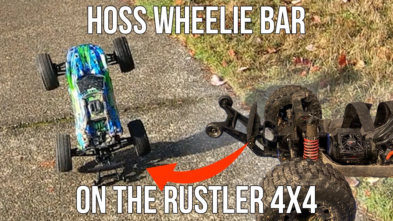 Hoss Wheelie Bar for the Rustler 4x4! - WAY better than stock!