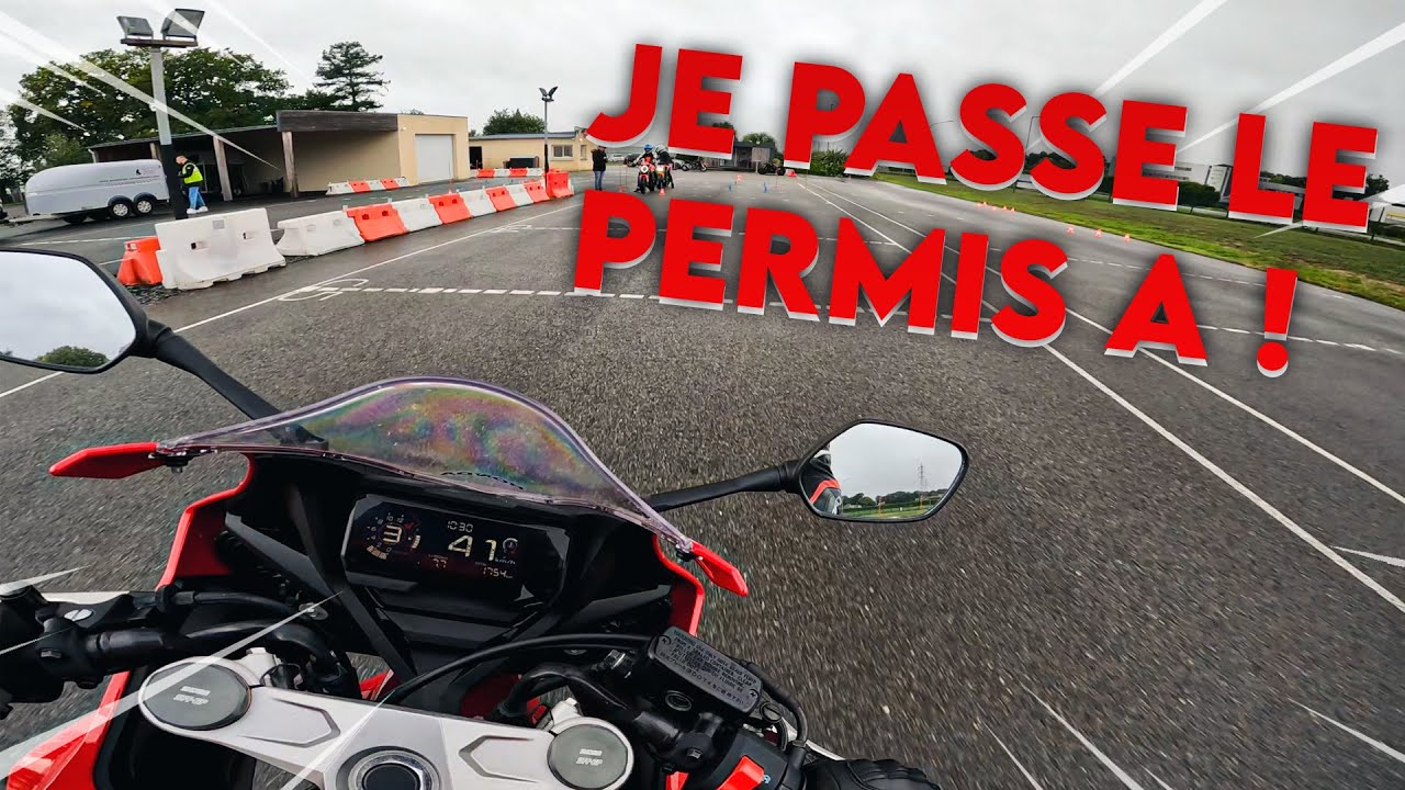 J'AI PASS&Eacute; MA PASSERELLE MOTO 😄 [PERMIS A]