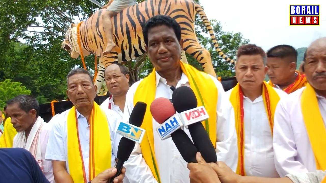 14 Jun2024 Debolal Gorlosa CEM NCHAC Dima Hasao unveiling the statue of 𝐀𝐋𝐀𝐈𝐃𝐀𝐎 𝐊𝐇𝐄𝐑𝐒𝐀 𝐑𝐀𝐒𝐈𝐘𝐀 𝐏𝐀𝐓𝐑𝐈