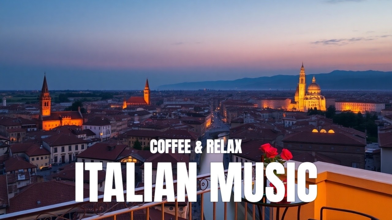 Florence Twilight Café 🌆 Vintage Italian Jazz & Romantic Guitar Evenings