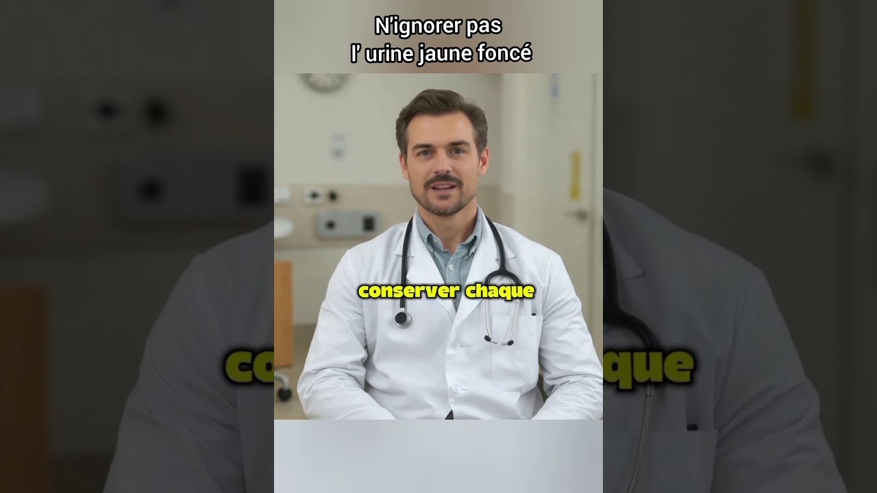 Urine jaune fonc&eacute; voil&agrave; ici ce que cel&agrave; signifie. #urine #sant&eacute; #ytshorts