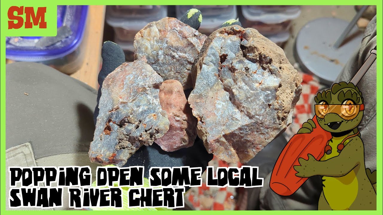 [SM] Popping Open Some Local Swan River Chert #flintknapping