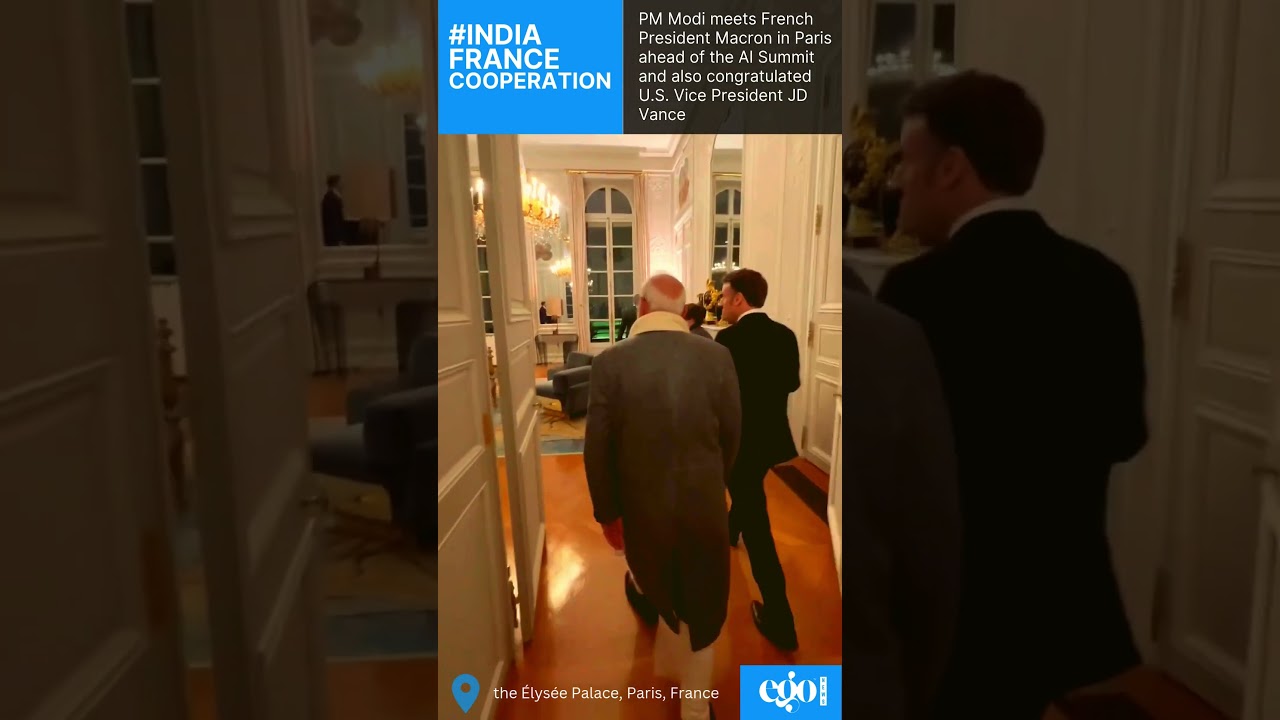 PM Modi Meets Macron in Paris & Congratulates U.S. VP JD Vance