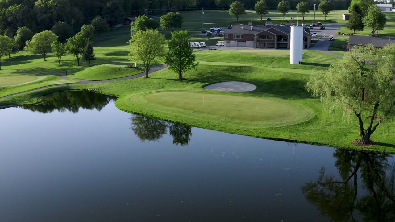Moccasin Run Golf Club | Public Golf Course in Atglen, PA | Hole 18 Drone Flyover