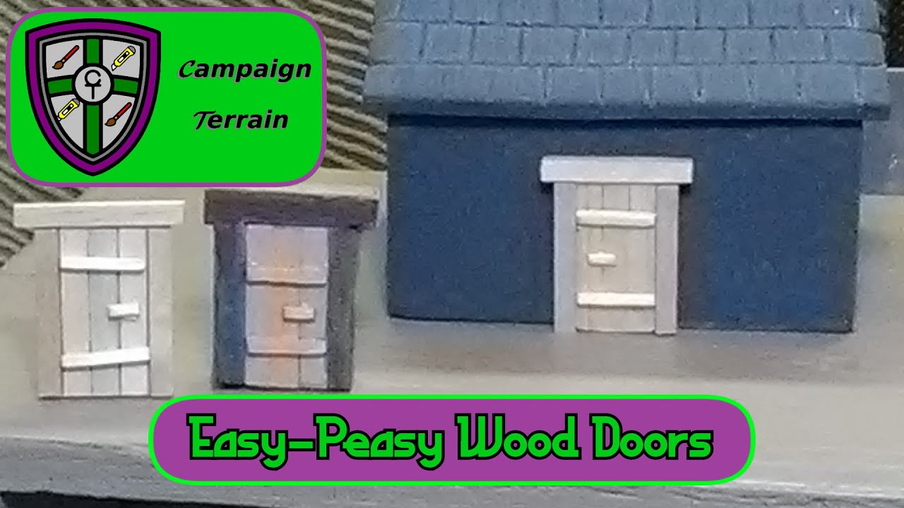 0009 Easy-Peasy Wood Doors (TTRPG, Palladium, D&D, Pathfinder, WH40K)