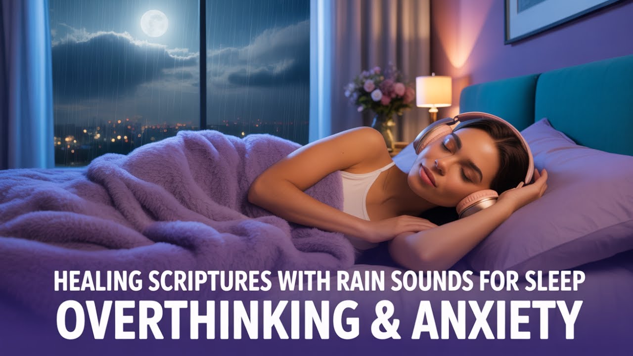 Quiet My Mind, Lord | 2 Hour Psalms in Songs with Rain for Sleep, Overthinking, Anxiety & Deep Peace