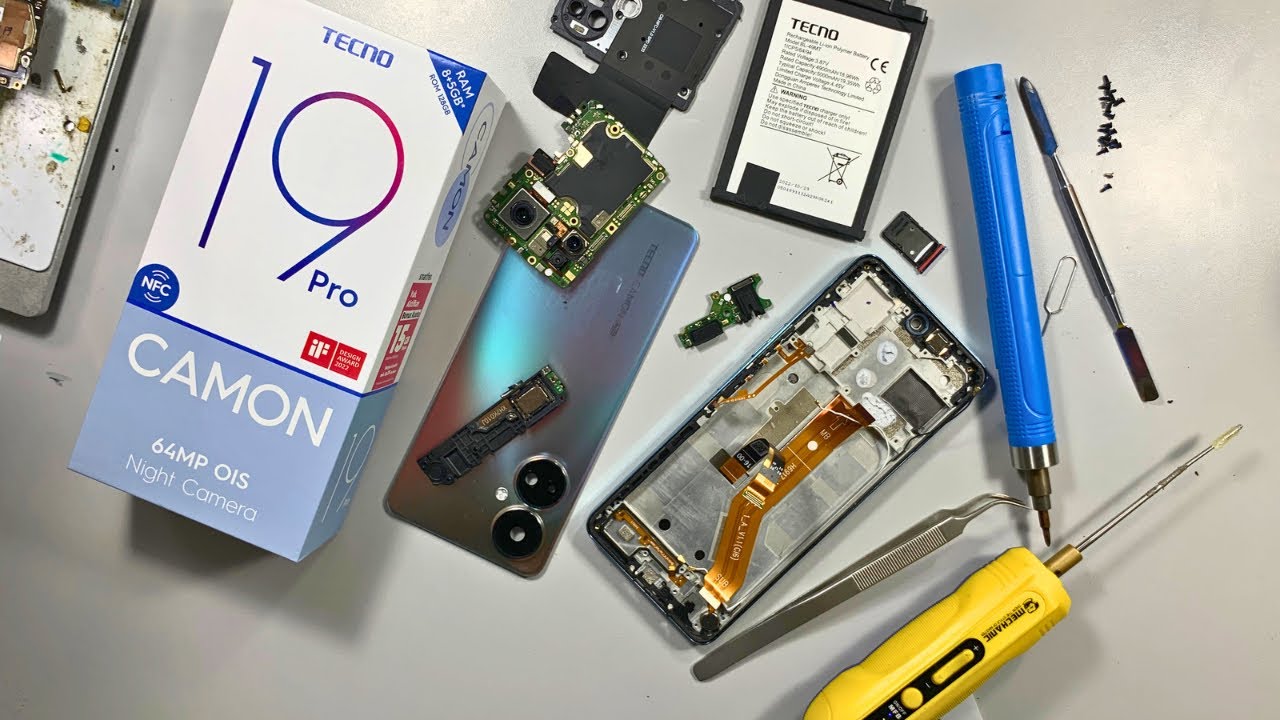 Tecno 19 Pro Camon Teardown & Disassemble, Midrange phonecell !!