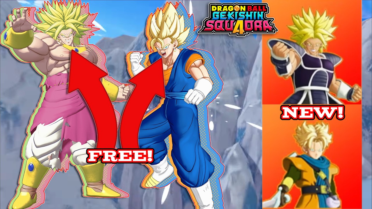 LSSJ BROLY & VEGITO ARE FREE + NEW INSANE SKINS! Gekishin Squadra Season 4 Squadra Talk Breakdown!