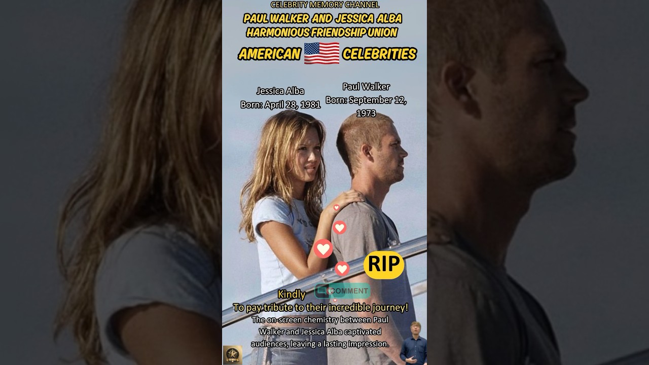 Paul Walker and Jessica Alba: A Hollywood Friendship That Captivated American Audiences