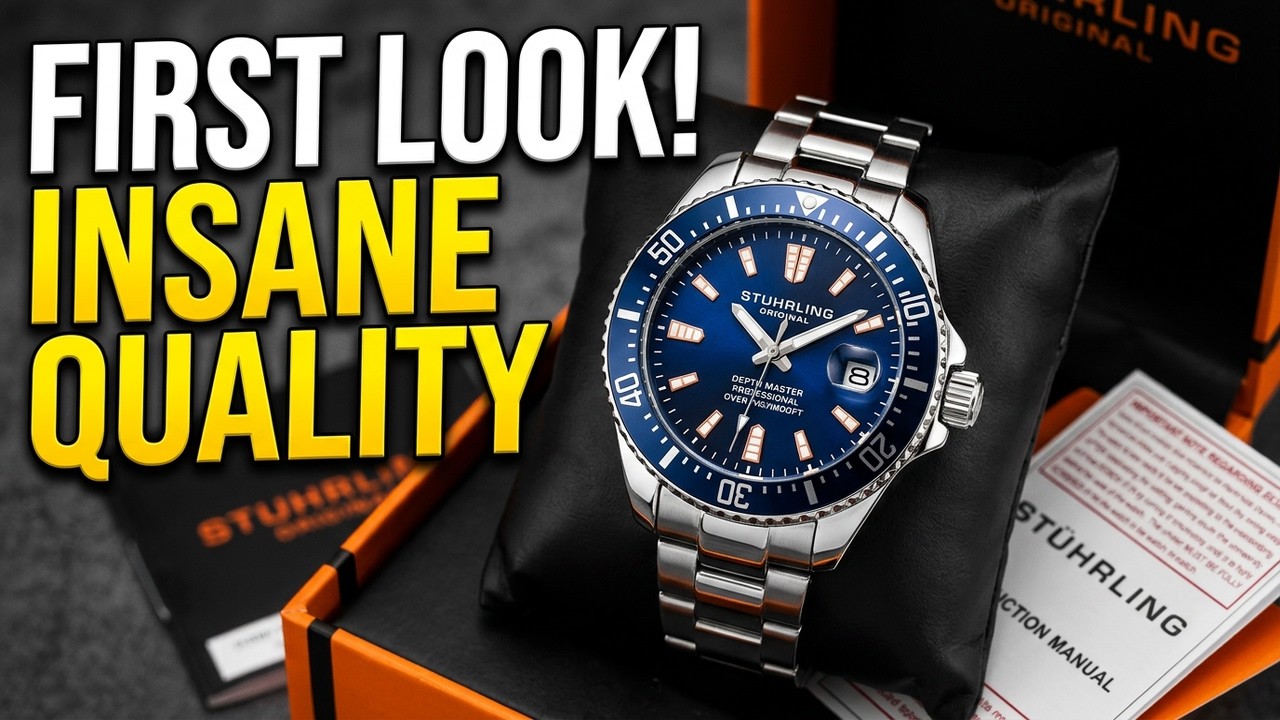 Stuhrling Original Men’s Pro Dive Watch Unboxing | Swiss Depth Master Review