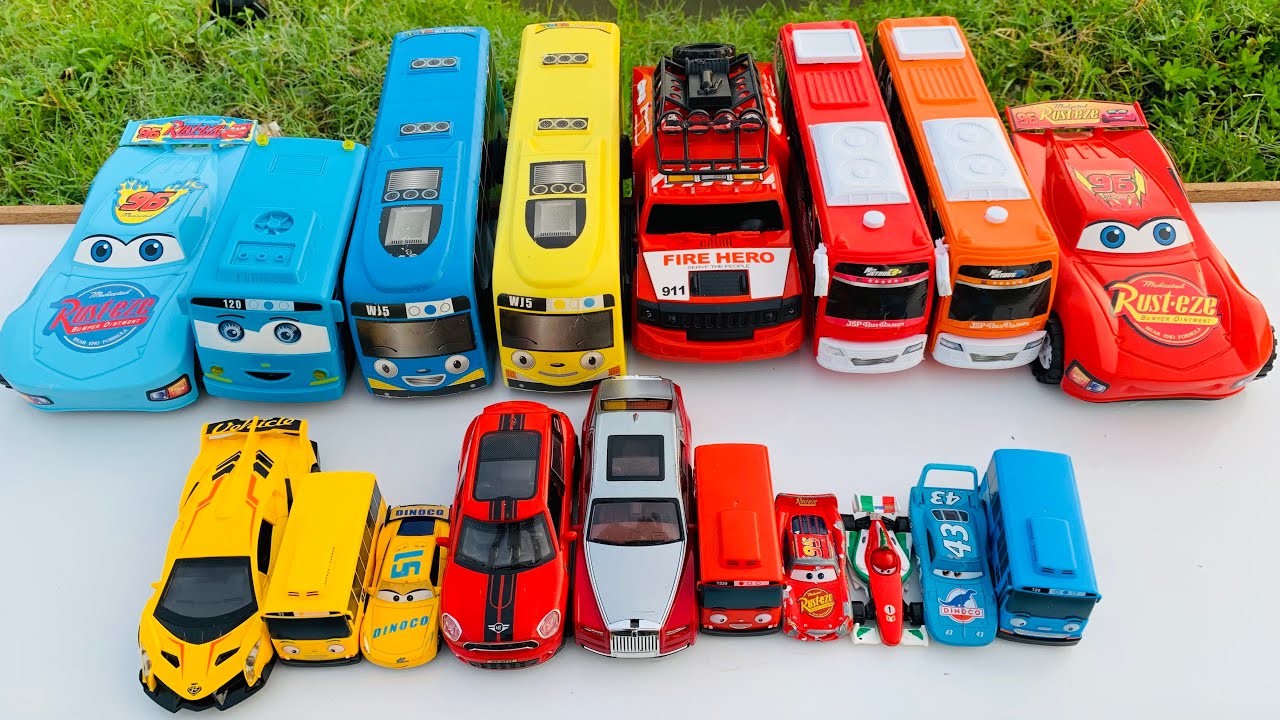 Mobil Mobilan Truk Oleng, Mobil Truk Molen, Mobil Balap, Truk Pasir, Mobil Roket, Damkar, Tayo #3420