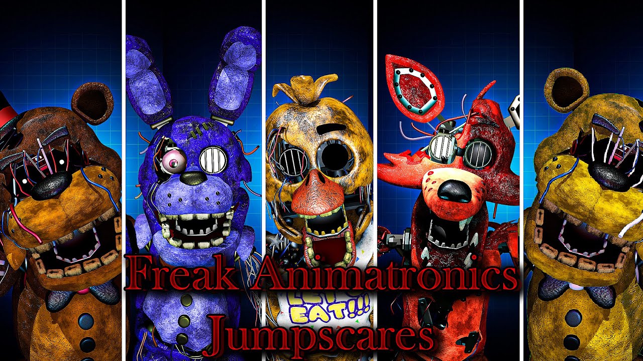 FNAF AR Freak Animatronics - Jumpscare & Workshop Animations Compilation - Compilación