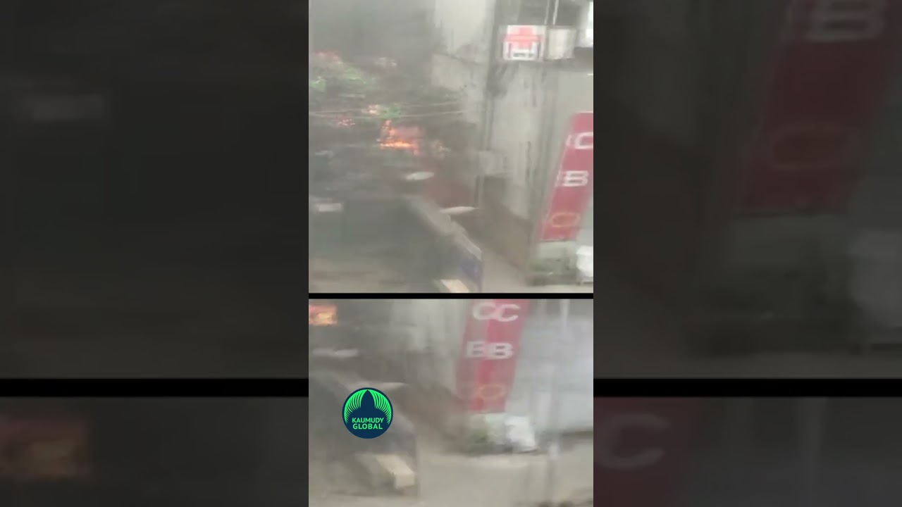 Fire breaks out near Parekh Hospital in Mumbai's Ghatkopar...
