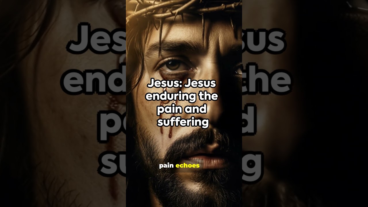 Jesus enduring pain for our sins