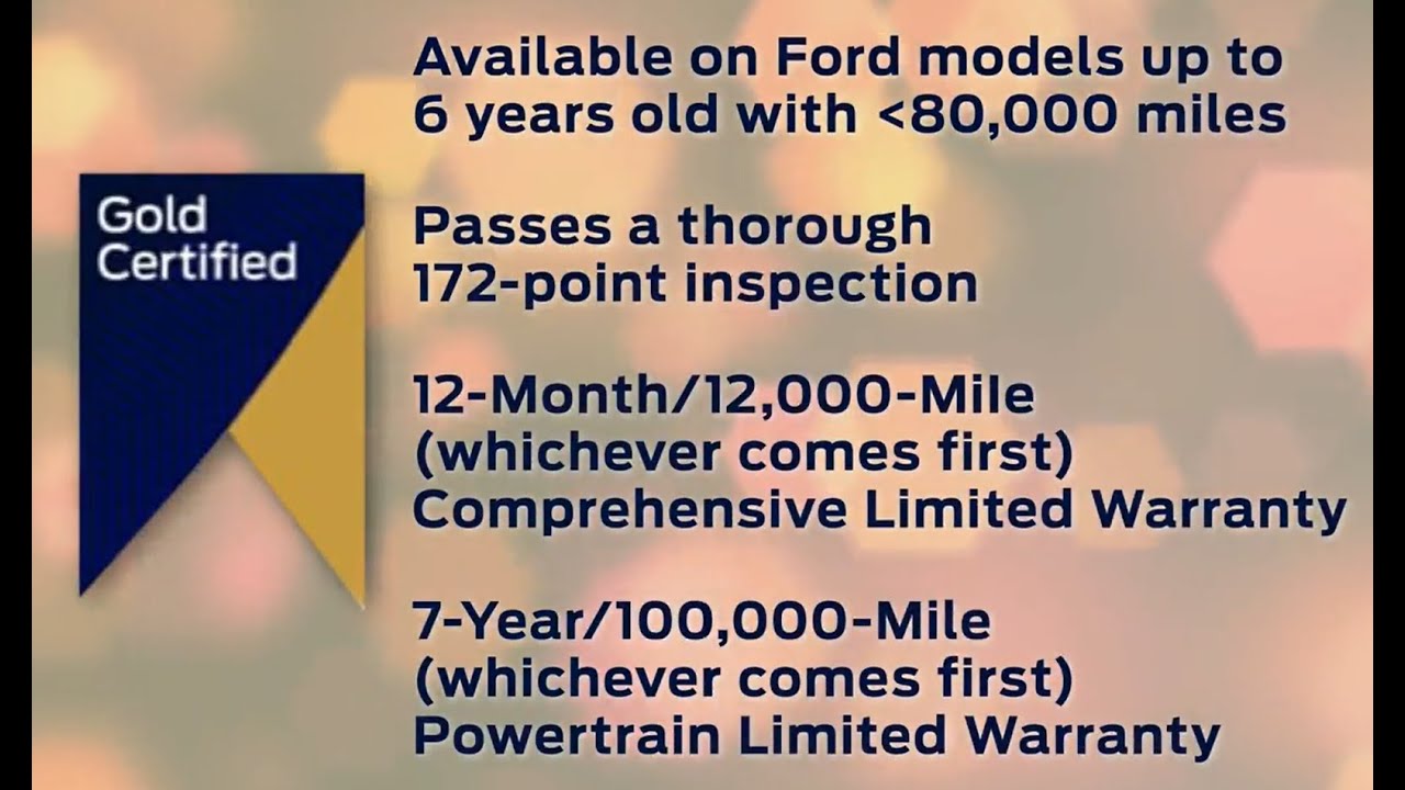 Sayville Ford-Gold Certified Benefits