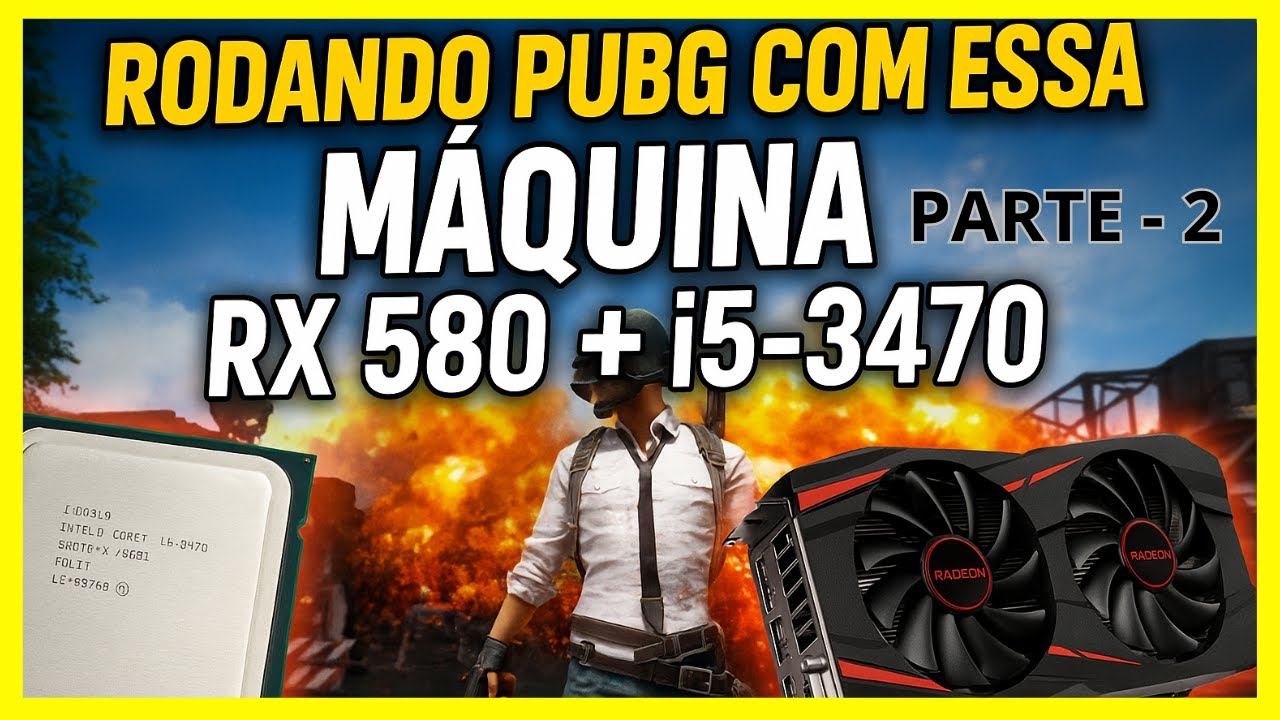 🎯 PUBG na Steam com RX 580 + i5-3470! Vale a Pena em 2025?
