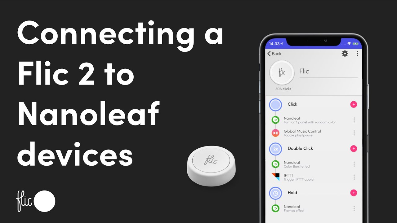 How to connect a Flic 2 to a Nanoleaf device