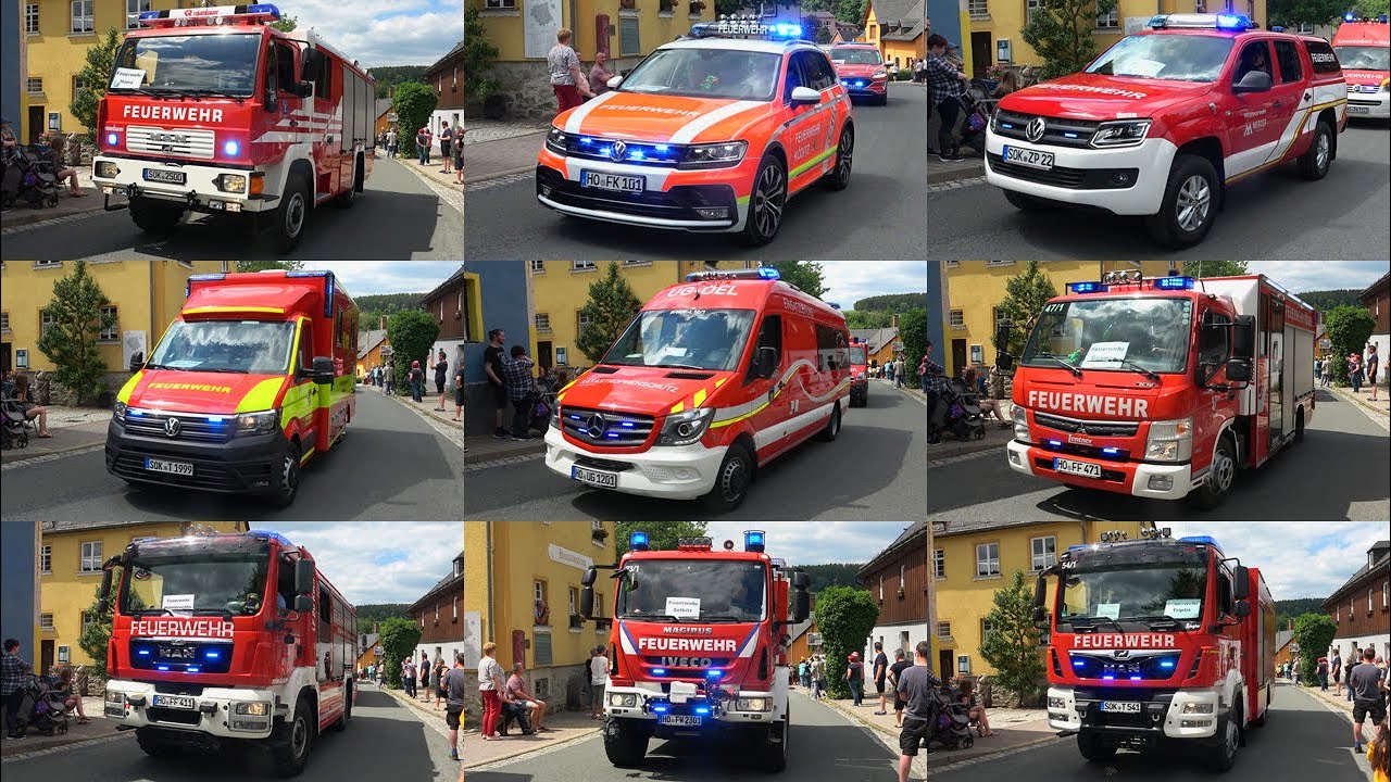 🚨 [54 Fahrzeuge] Großer Festumzug 140 Jahre Feuerwehr Harra