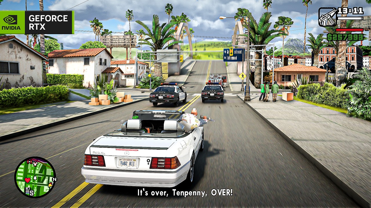 Видео игрового процесса миссии «Конец пути» в GTA San Andreas Remake на RTX 5090 в разрешении 4K!...